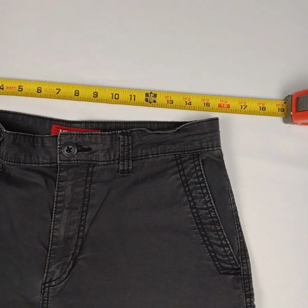 Unionbay Mens Size 32 Charcoal Gray Cargo Shorts Stretch Casual Outdoor